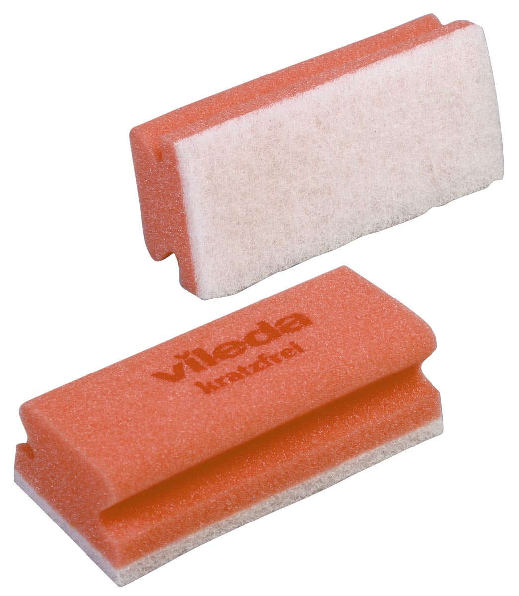 Vileda spons Glitzi Quattro, rood, pak van 10 stuks