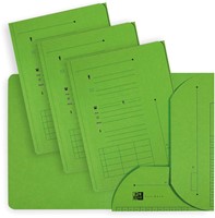 OXFORD Ultimate dossiermap, formaat A4, uit karton, met 2 kleppen, pak van 25 stuks, groen