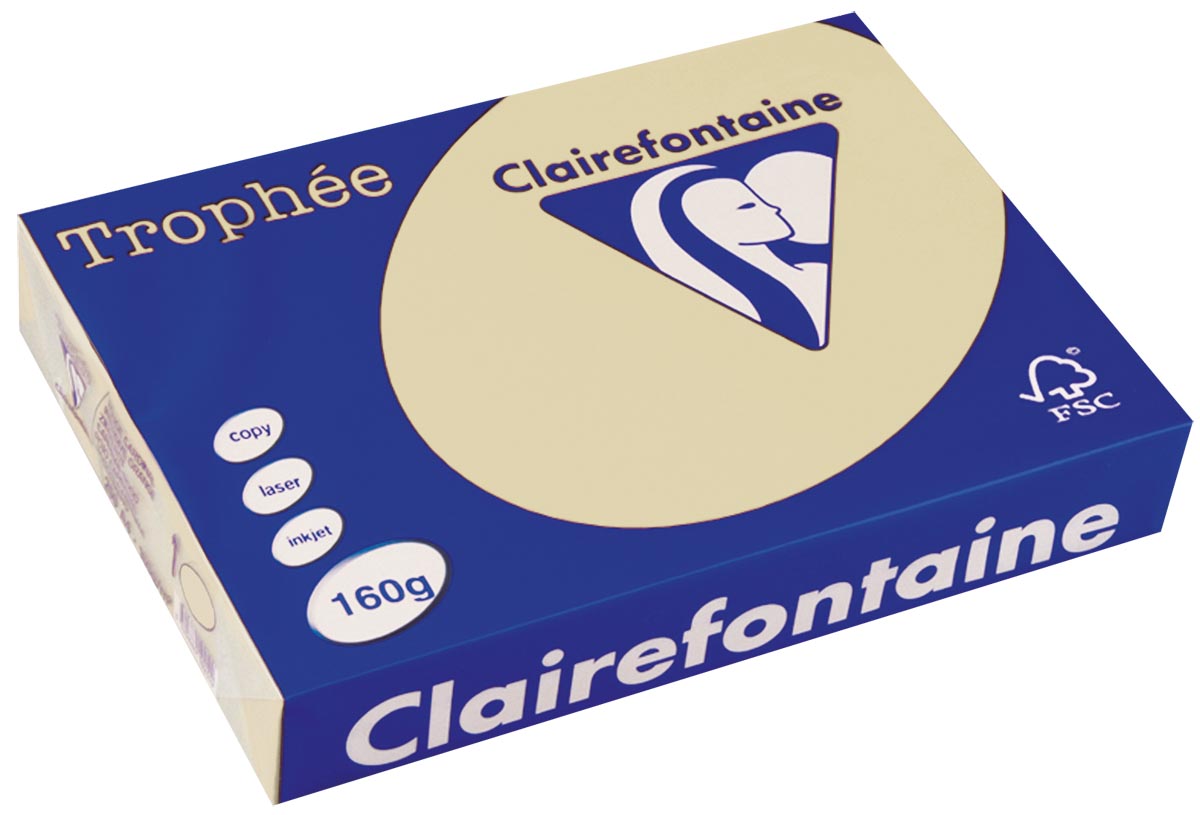 Clairefontaine Trophée Pastel gekleurd papier A4 160 g 250 vel gems