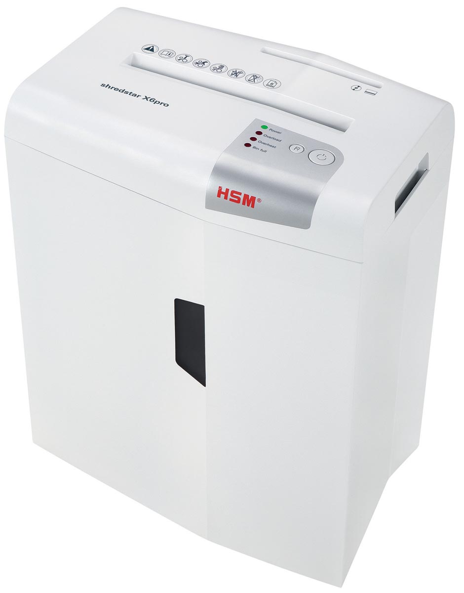 HSM shredstar X6pro papiervernietiger, 2 x 15 mm