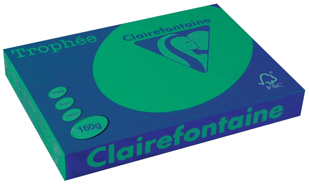Clairefontaine Trophée Intens gekleurd papier A3 160 g 250 vel dennengroen