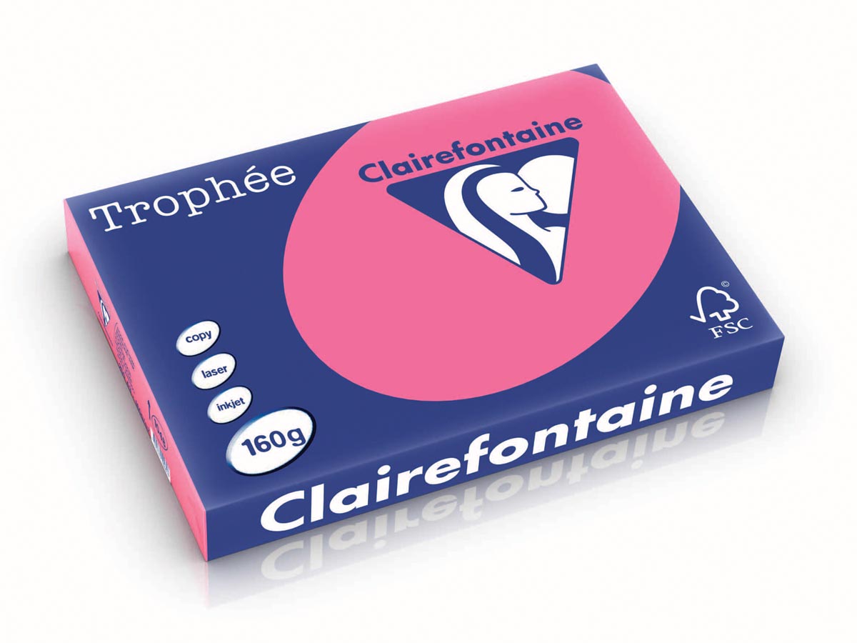 Clairefontaine Trophee Intens A3 Fuchsia 160 G 250 Vel huismerk kopen in de aanbieding