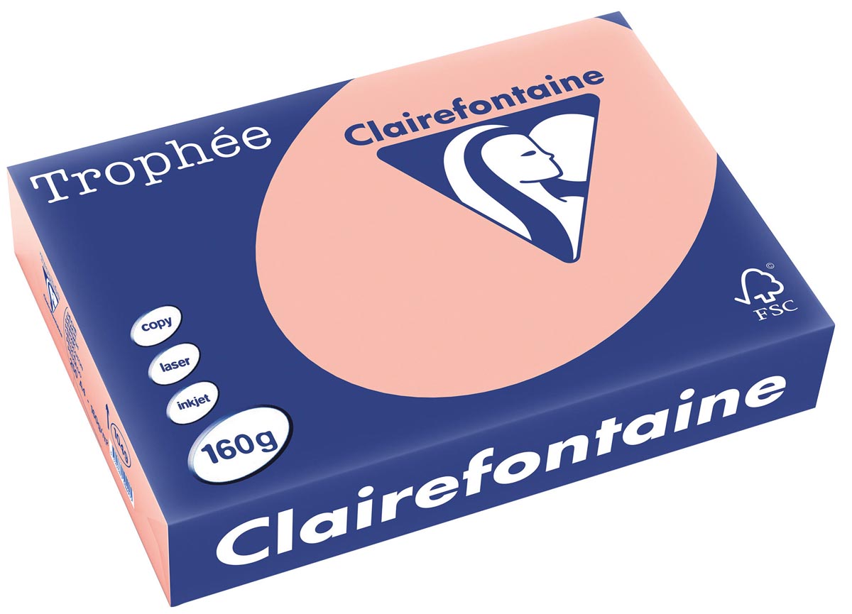 Clairefontaine TrophÃÂ©e Pastel gekleurd papier A4 160 g 250 vel perzik