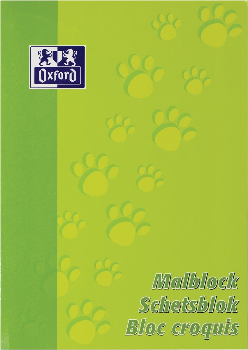 Oxford tekenblok, ft A4, 90 g, 100 vel Oxford tekenblok, ft A4, 90 g, 100 vel