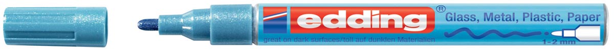 Edding glanslakmarker e-751 CR lichtblauw metallic