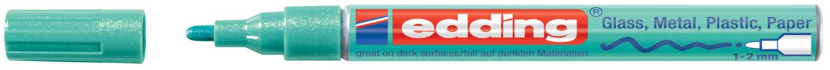 Edding glanslakmarker e-751 CR groen metallic