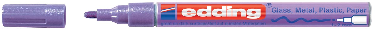 Edding glanslakmarker e-751 CR paars metallic