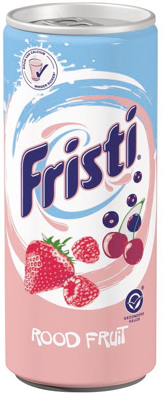 Fristi yoghurtdrank, blik van 25 cl, pak van 24 stuks