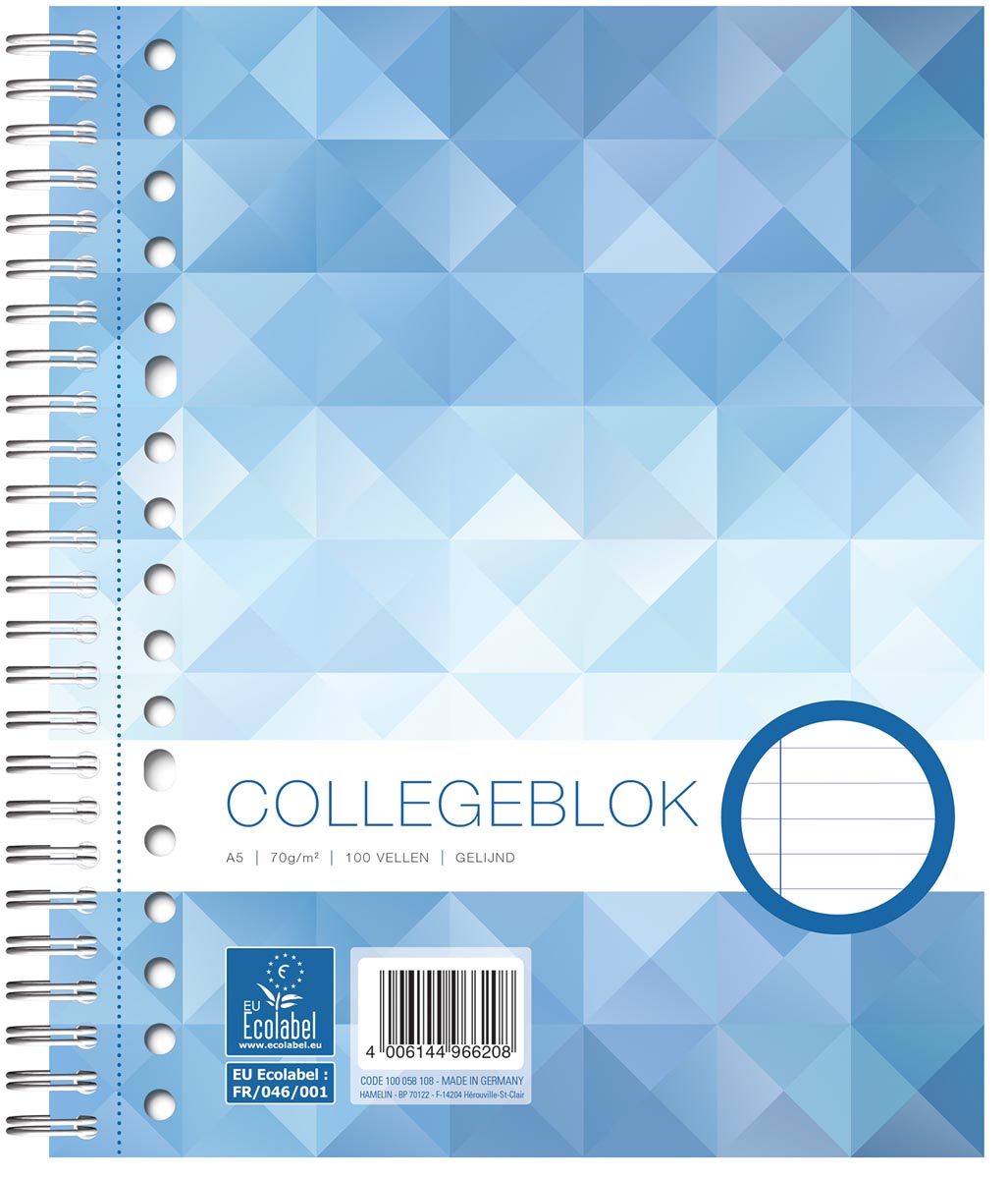 Work Collegeblok, ft A5, 17-gaats, gelijnd, 160 bladzijden afbeelding