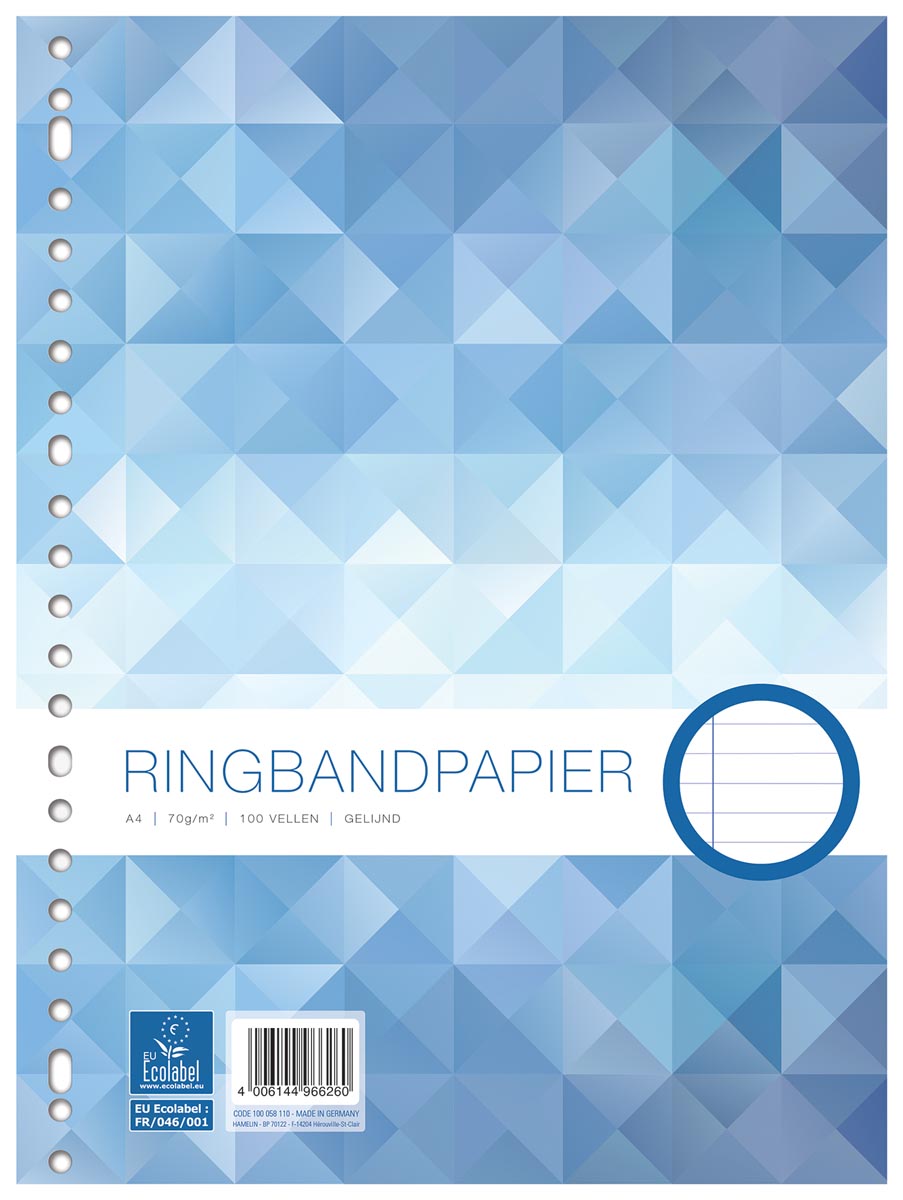 Work ringbandinterieur A4, 23 gaten met kantlijn