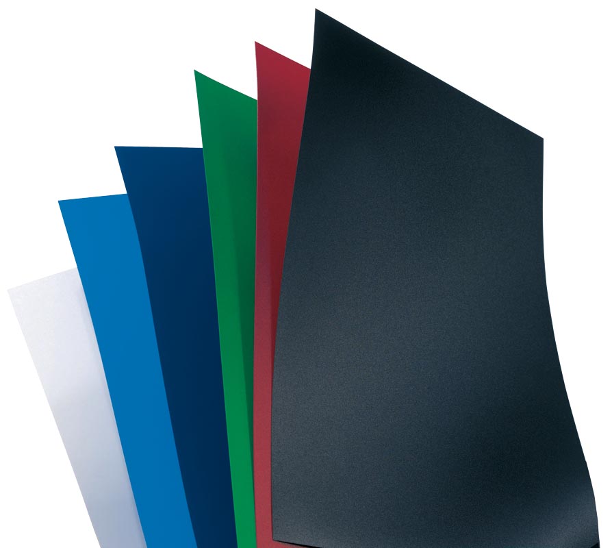 GBC PolyOpaque omslagen, ft A4, PP, 300 micron, pak van 100 stuks, blauw afbeelding
