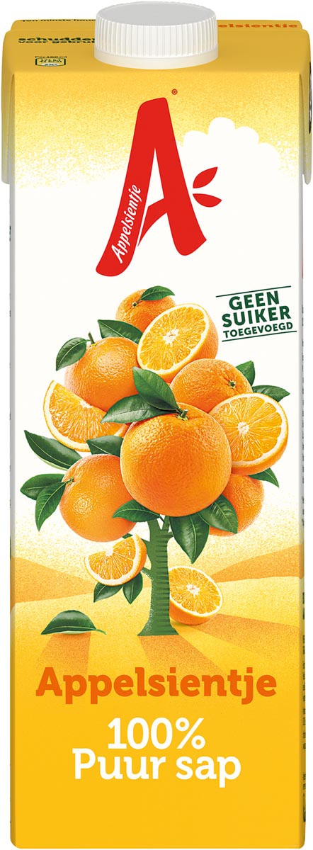 Appelsientje 100% pure Sinaasappelsap 12 pakken x 1 liter