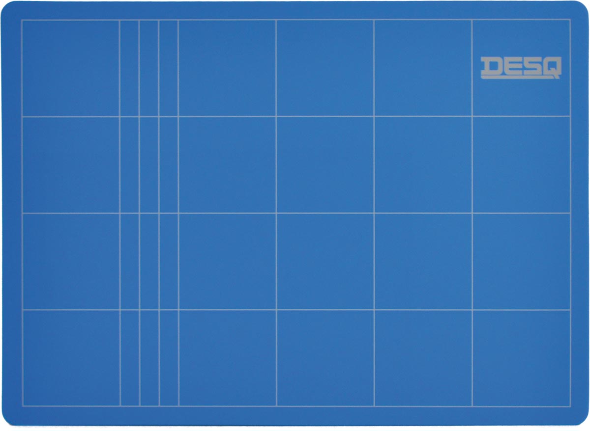 Desq snijmat, 3-laags, blauw, ft 22 x 30 cm afbeelding