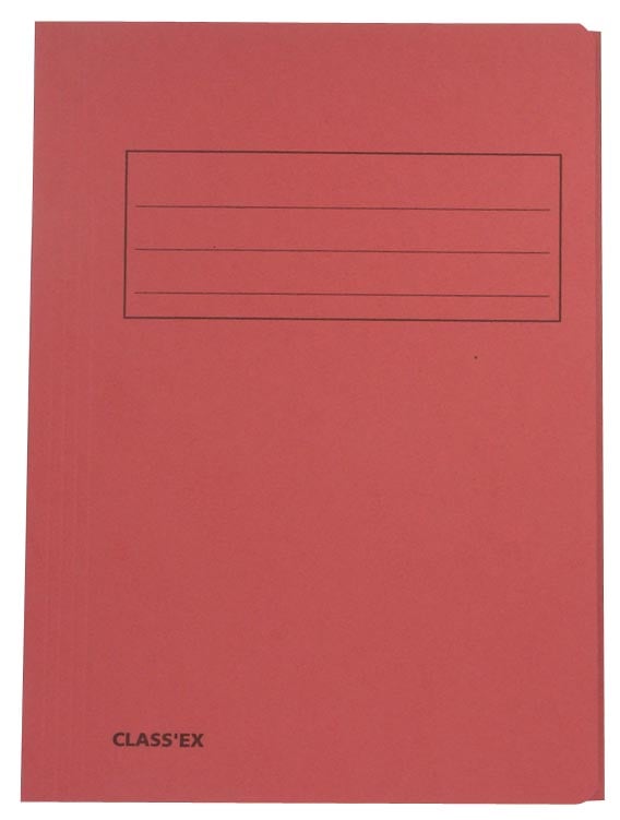 Class&apos;ex dossiermap, 3 kleppen ft 23,7 x 34,7 cm (voor ft folio), kers afbeelding