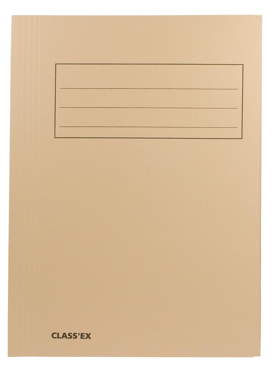 Class&apos;ex dossiermap, 3 kleppen ft 23,7 x 34,7 cm (voor ft folio), gems afbeelding