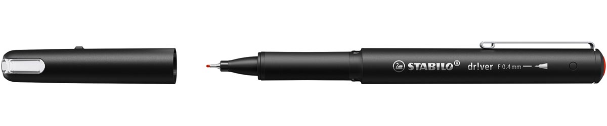 STABILO dr!ver fineliner, fijne punt, rood