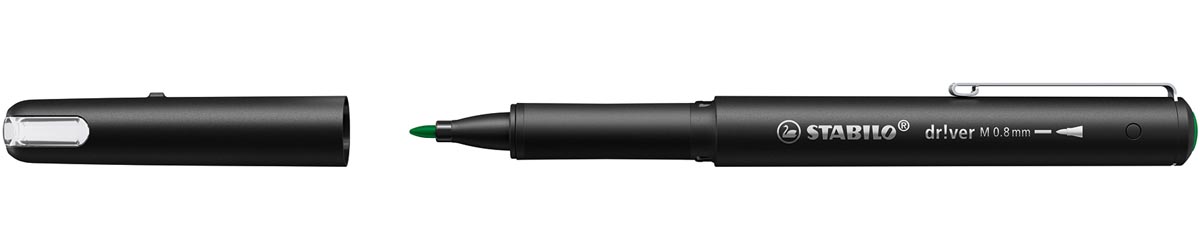 STABILO dr!ver fineliner, medium punt, groen afbeelding