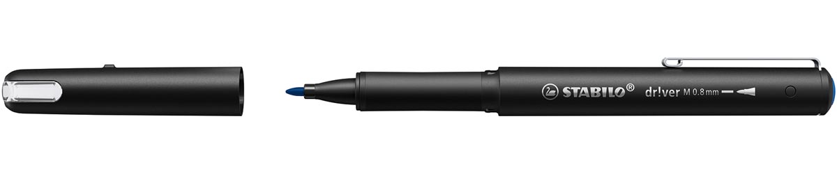 STABILO dr!ver fineliner, medium punt, blauw afbeelding