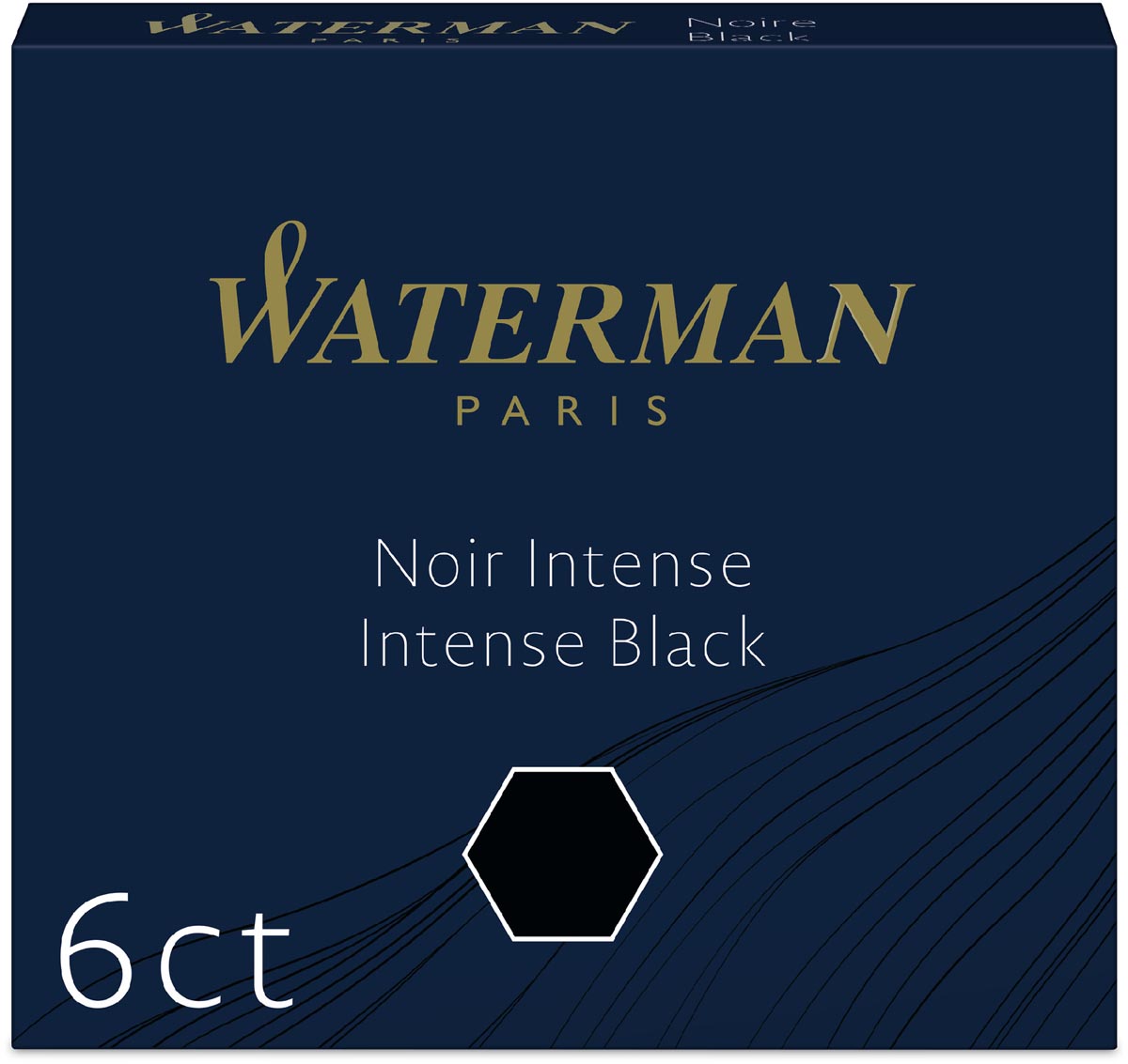 Waterman inktpatronen zwart 6X afbeelding