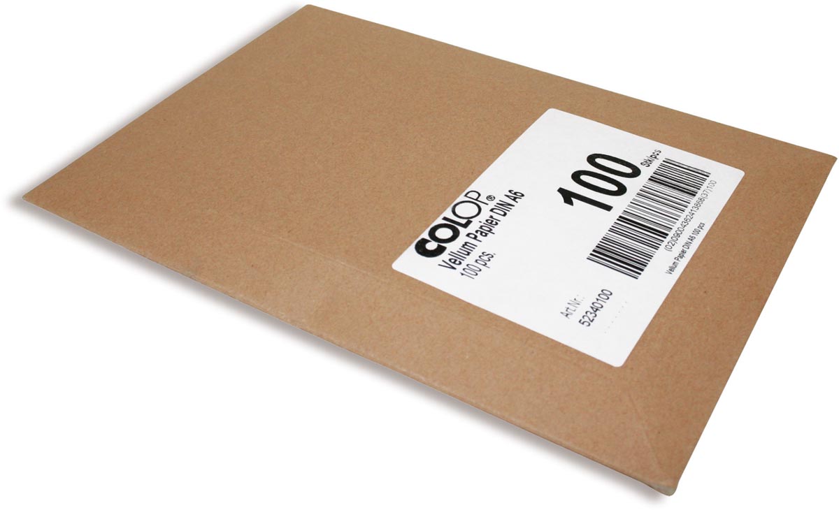 Colop Vellum papier DIN A6, voor EOS Flash stempels, pak van 100 stuks