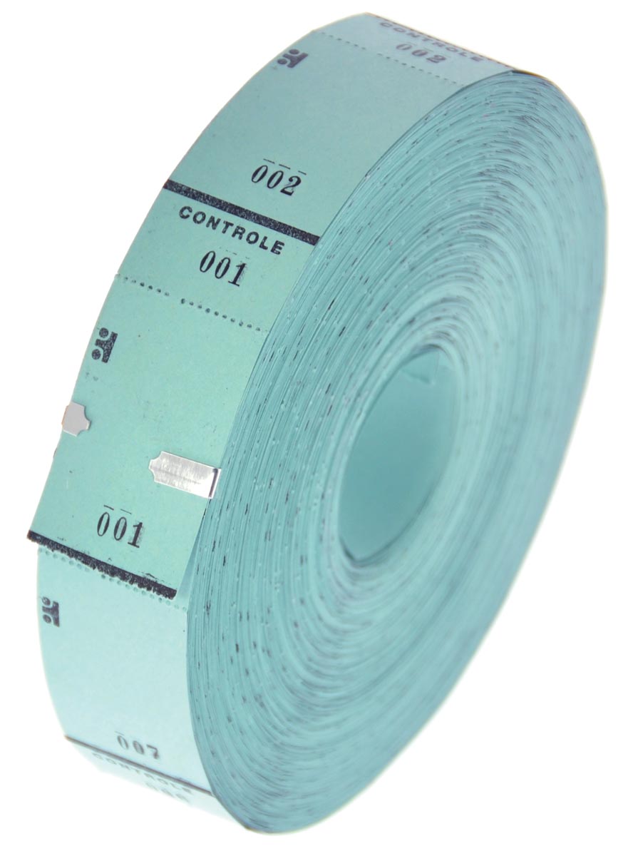 Ticketrol, 1000 tickets, blauw afbeelding