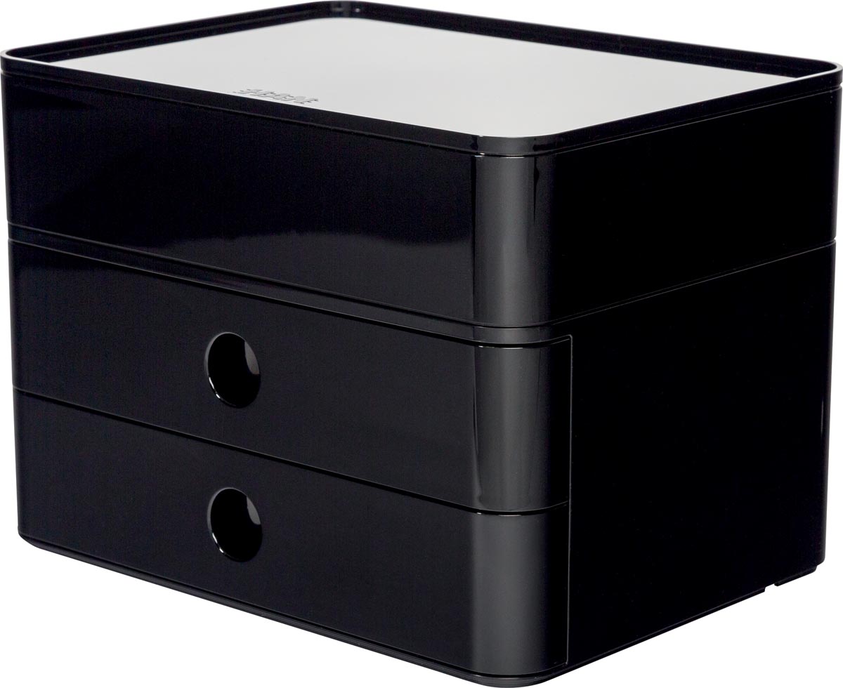 Han ladenblok Allison, smart-box plus met 2 laden en organisatiebak, zwart
