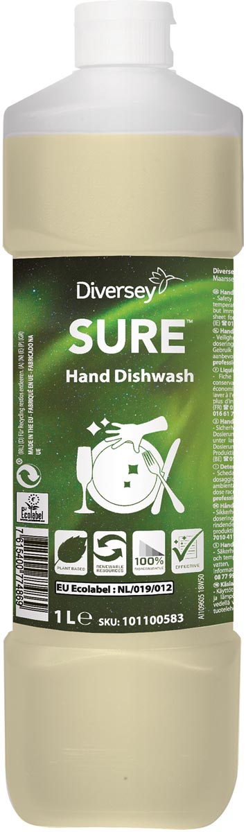 Diversey handafwasmiddel sure, 1 liter Diversey handafwasmiddel sure, 1 liter
