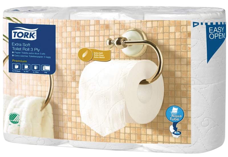 Tork Toiletpapier Extra Soft 3 Laags Voor Systeem T4 Pak Van 6 Rollen huismerk kopen in de aanbieding Tork Toiletpapier Extra Soft 3 Laags Voor Systeem T4 Pak Van 6 Rollen huismerk kopen in de aanbieding