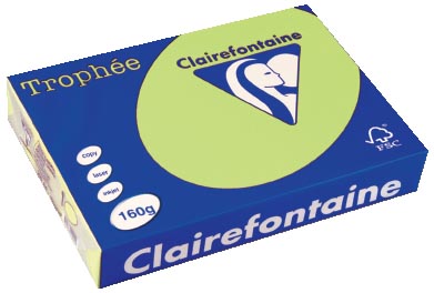 Clairefontaine Trophée Pastel A4, 160 g, 250 vel, golfgroen