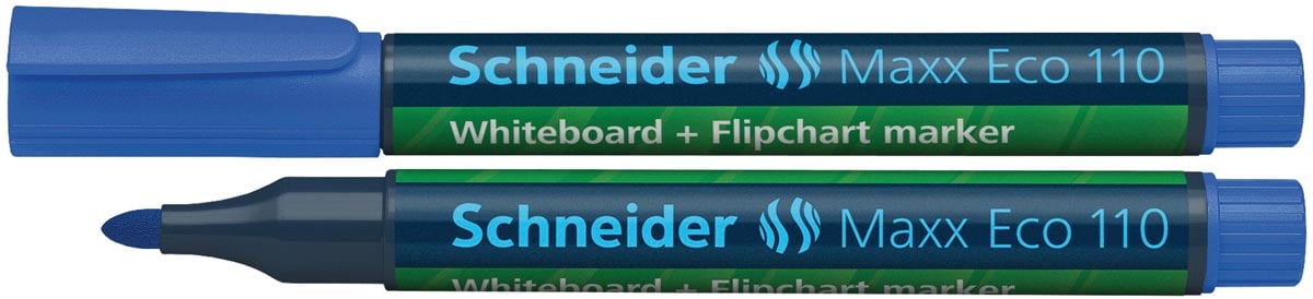 Schneider whiteboard + flipchart marker Maxx Eco110 blauw