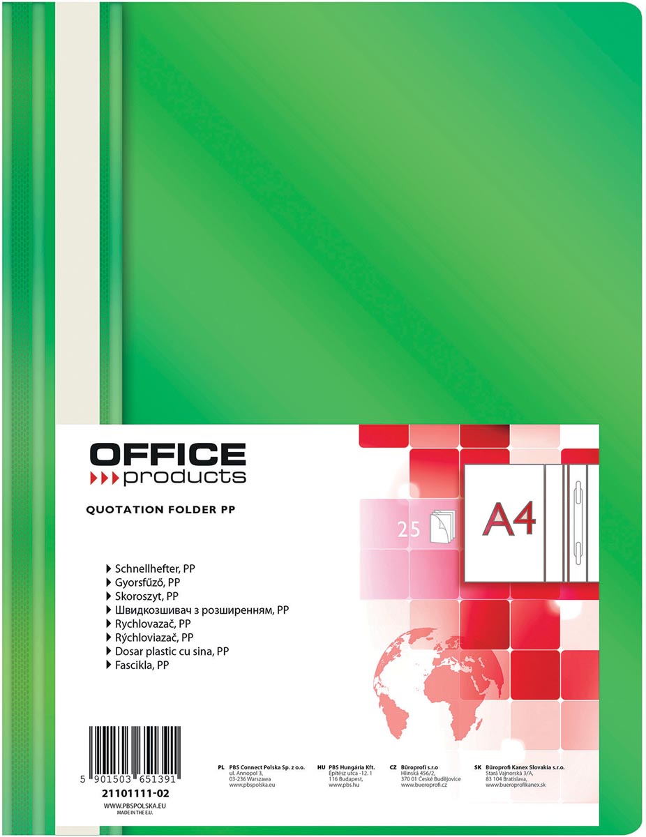 OFFICE products snelhechtmap, groen afbeelding