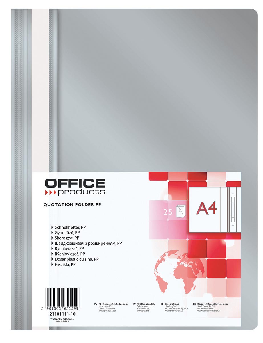 OFFICE products snelhechtmap, grijs afbeelding