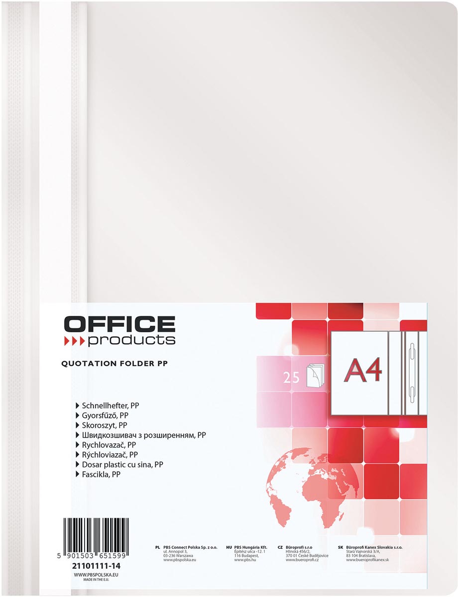 OFFICE products snelhechtmap, wit afbeelding