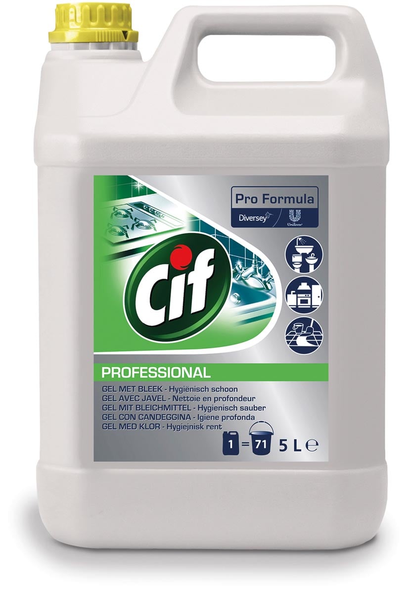Cif Professional allesreiniger met bleekmiddel, fles van 5 l afbeelding