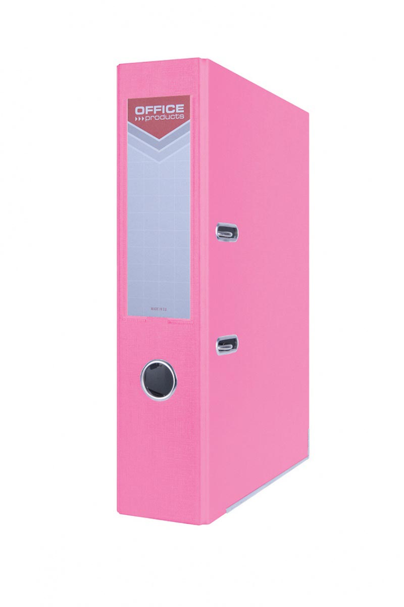 OFFICE products ordner, voor A4, uit karton, rug van 7,5 cm, roze