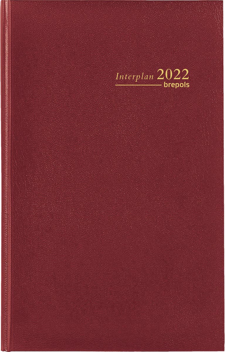 Brepols agenda Interplan Lima, bordeaux, 2022 Brepols agenda Interplan Lima, bordeaux, 2022
