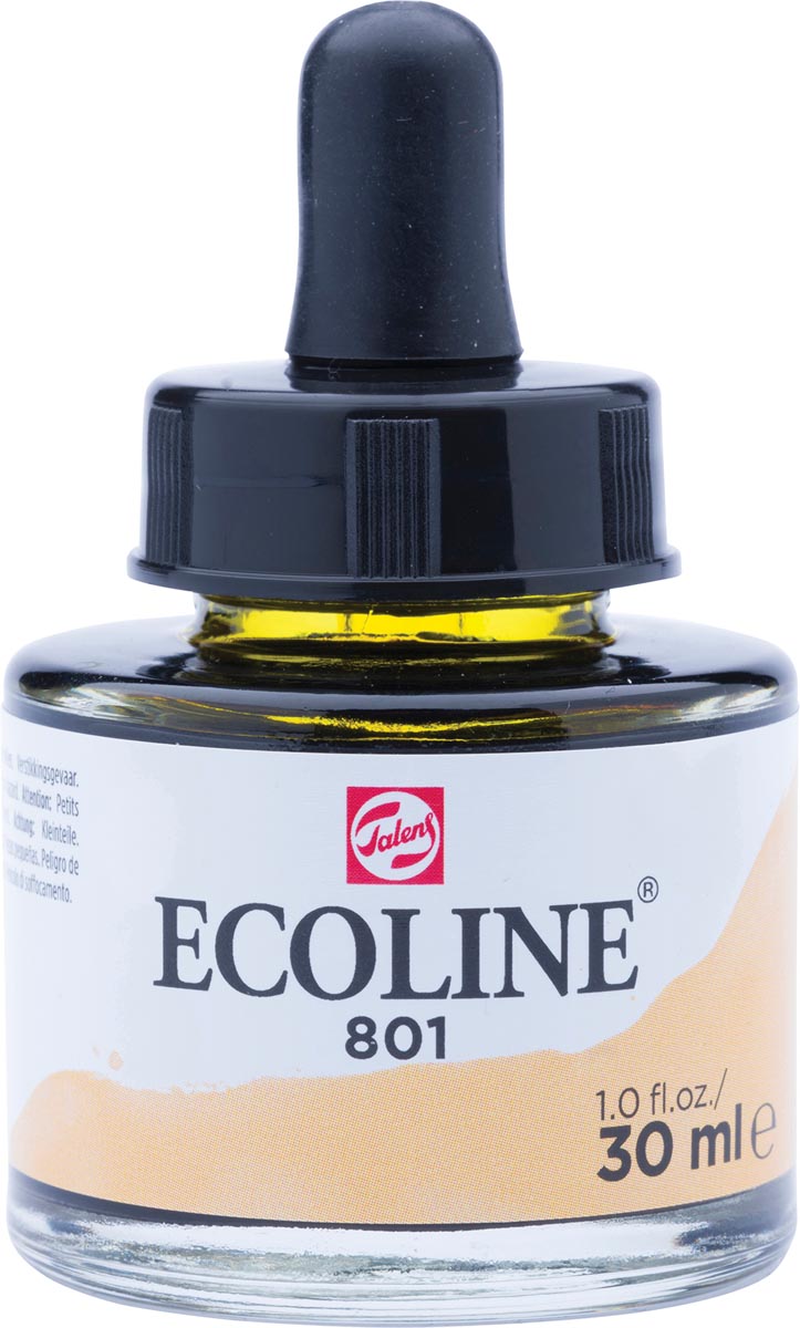 Talens Ecoline waterverf flacon van 30 ml, goud