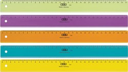 M+R lat, uit plastic, in geassorteerde kleuren, 30 cm