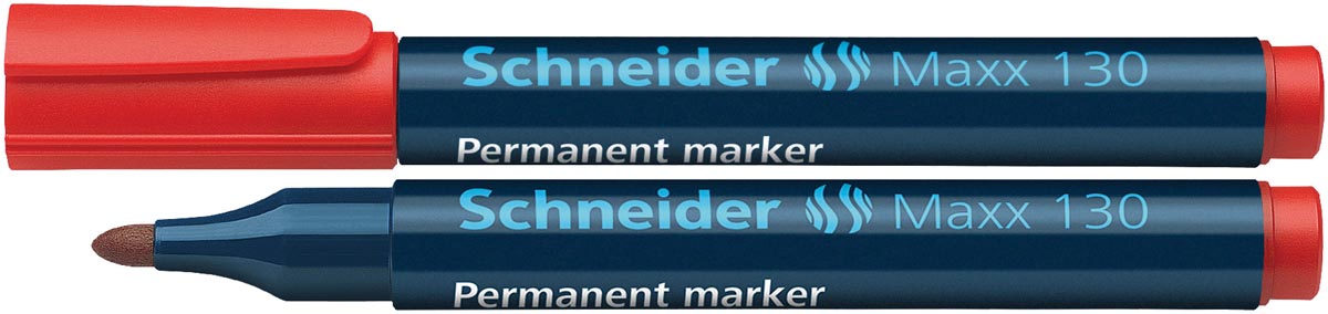 Schneider permanent marker Maxx 130 rood afbeelding