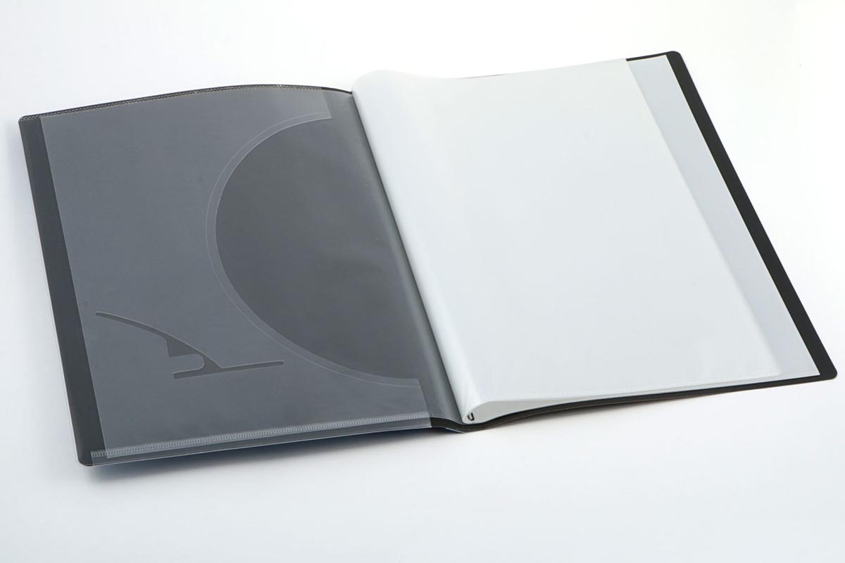 Europel showalbum Opus Frontview ft A4 PP 30 tassen antraciet