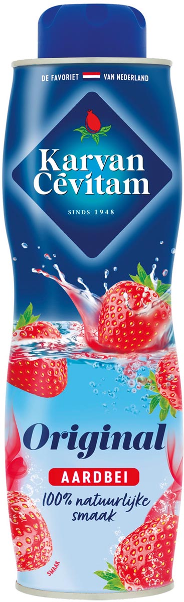 Karvan Cévitam siroop, fles van 60 cl, aardbei Karvan Cévitam siroop, fles van 60 cl, aardbei