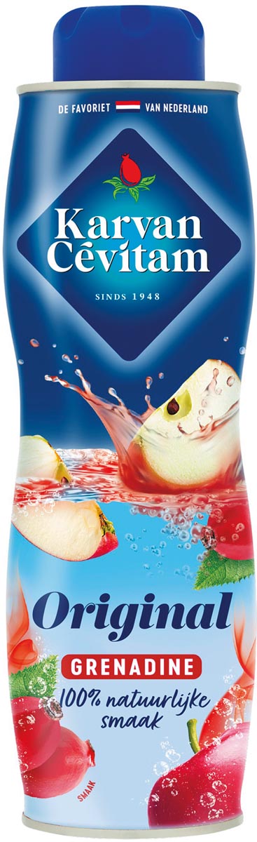Karvan Cévitam siroop, fles van 60 cl, grenadine Karvan Cévitam siroop, fles van 60 cl, grenadine