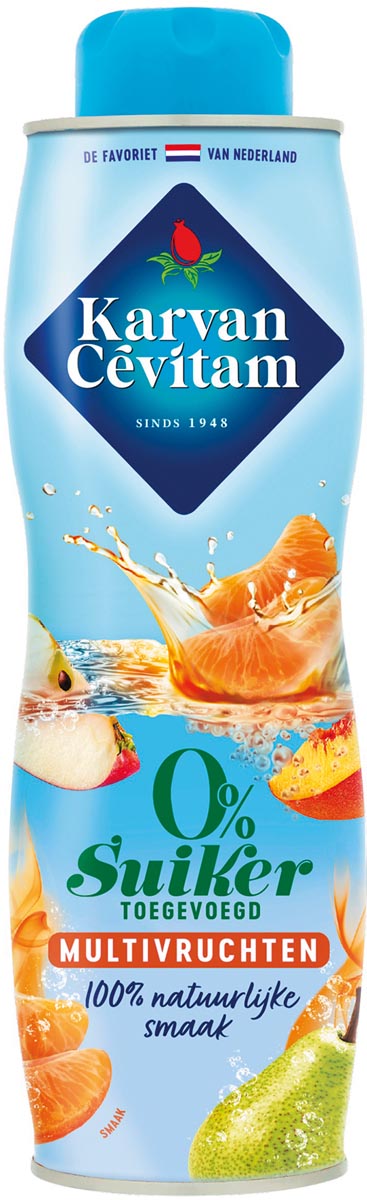Karvan Cévitam siroop, fles van 60 cl, 0% suiker, multivruchten Karvan Cévitam siroop, fles van 60 cl, 0% suiker, multivruchten