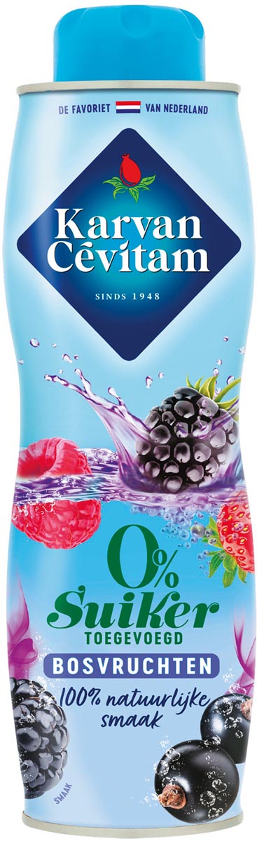 Karvan Cévitam siroop, fles van 60 cl, 0% suiker, bosvruchten Karvan Cévitam siroop, fles van 60 cl, 0% suiker, bosvruchten