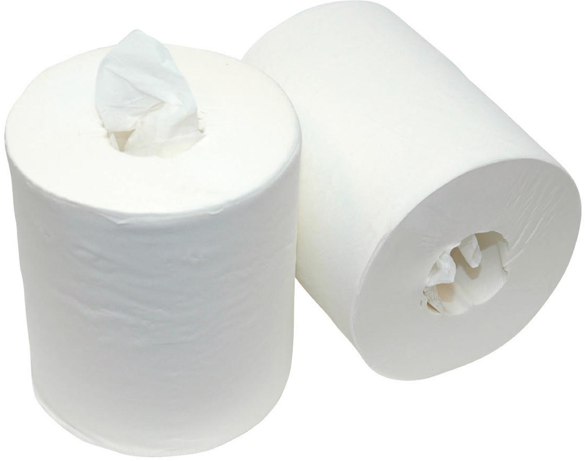 Poetspapier Midi, 2-laags, 160 m, pak van 6 rollen Poetspapier Midi, 2-laags, 160 m, pak van 6 rollen