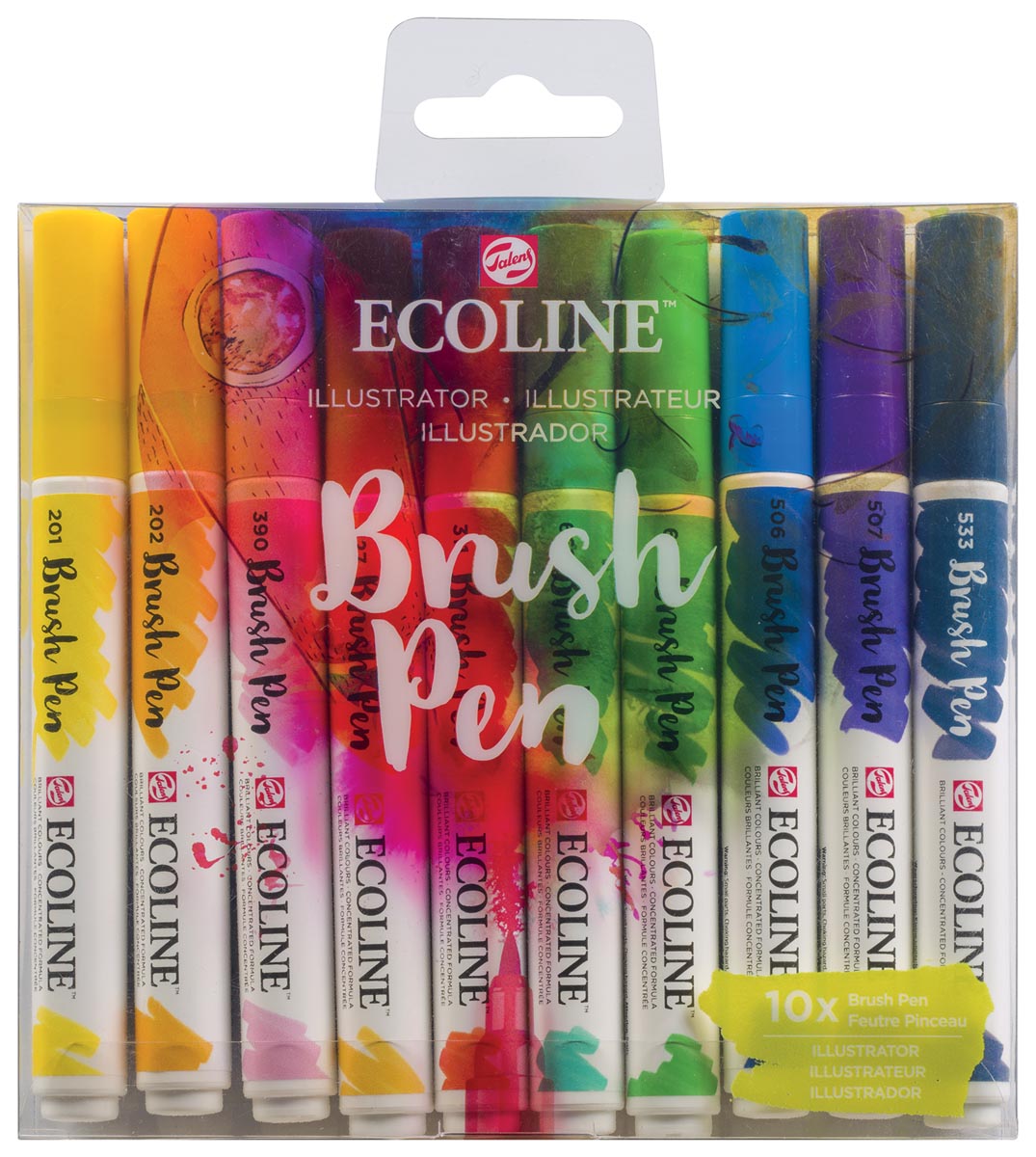 Talens Ecoline Brush pen, etui van 10 stuks, illustrator