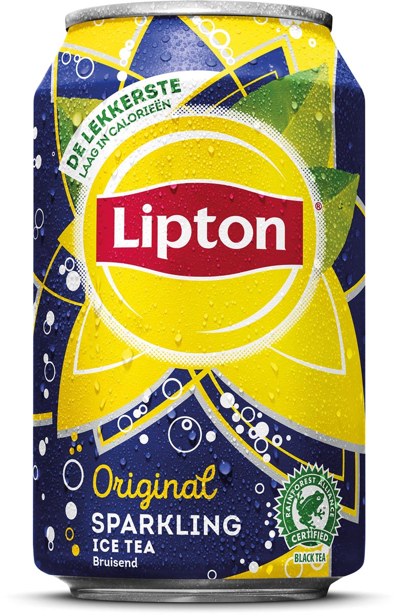 Lipton Ice Tea Sparkling frisdrank, bruisend, blik van 33 cl, pak van 24 stuks Lipton Ice Tea Sparkling frisdrank, bruisend, blik van 33 cl, pak van 24 stuks