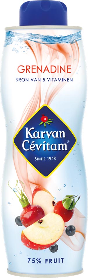 Karvan Cévitam siroop, fles van 75 cl, grenadine