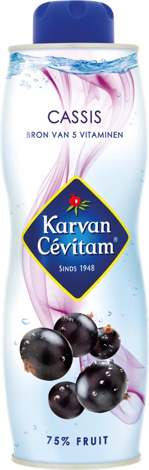 Karvan Cévitam siroop, fles van 75 cl, cassis