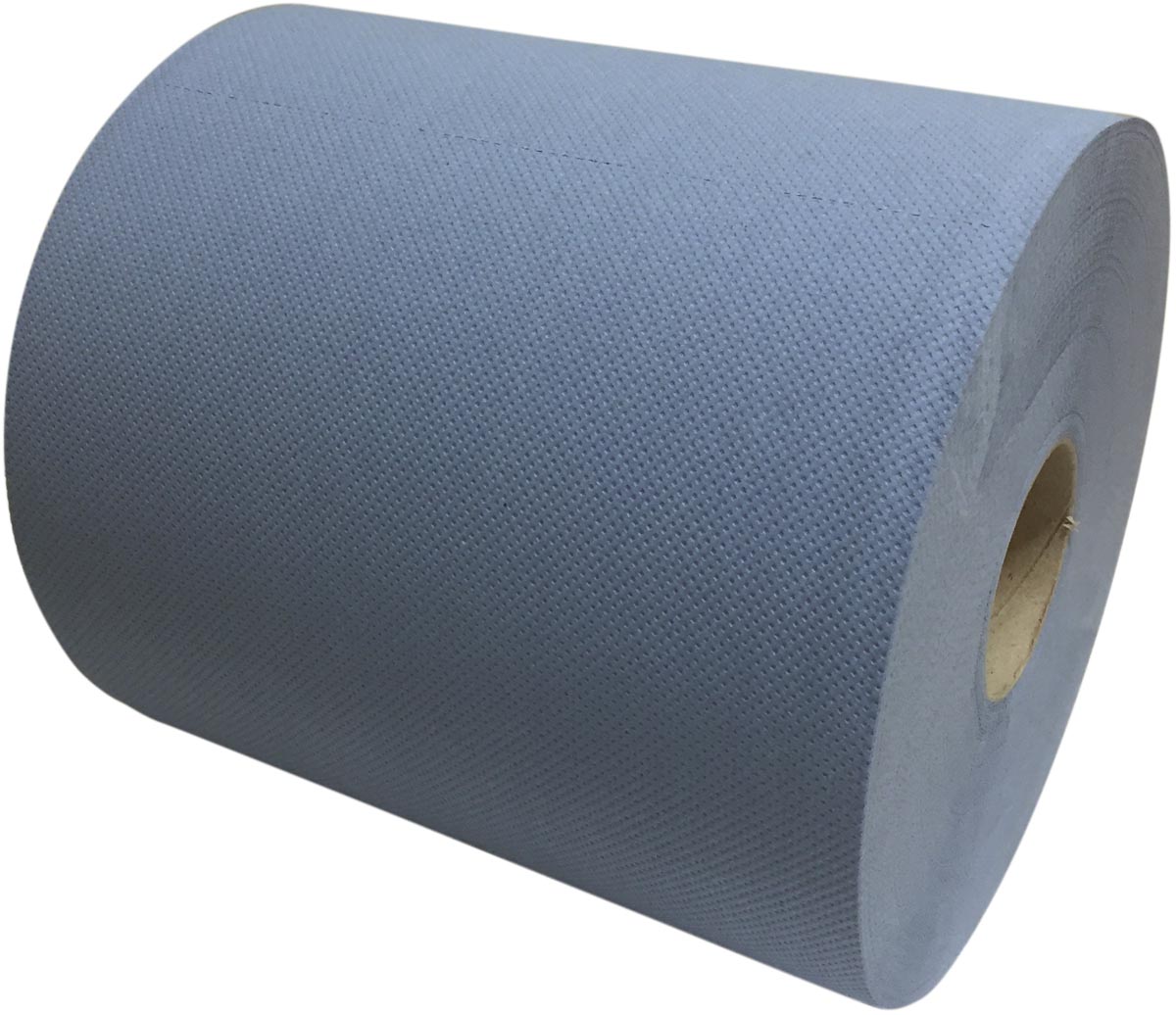 Poetspapier, blauw, 2-laags, 360 M, pak van 2 rollen afbeelding